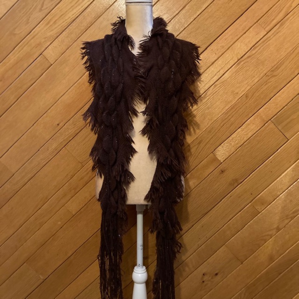 Bumpy Brown Scarf